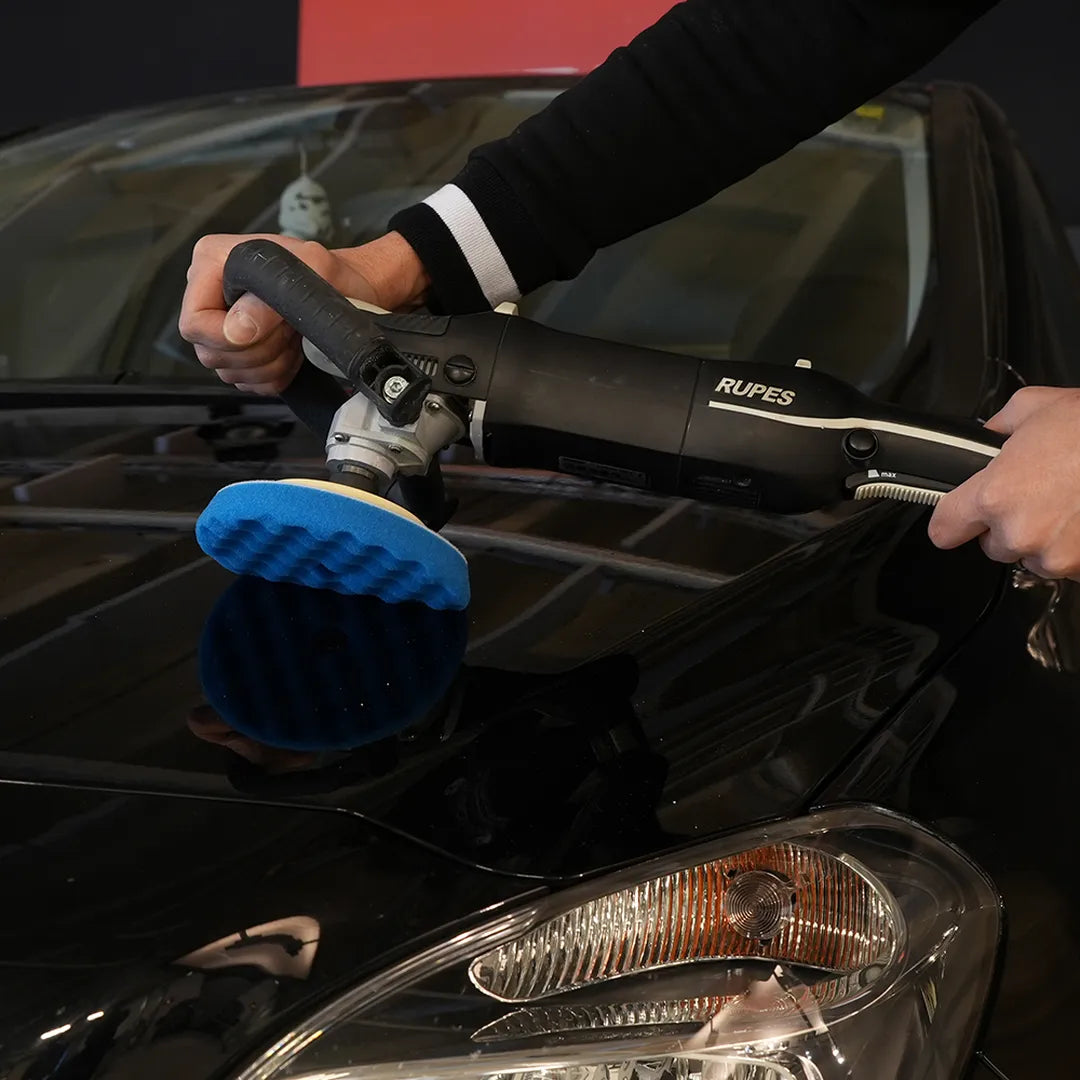 Rupes Rotary Waffle Foam Pads - Coarse Blue