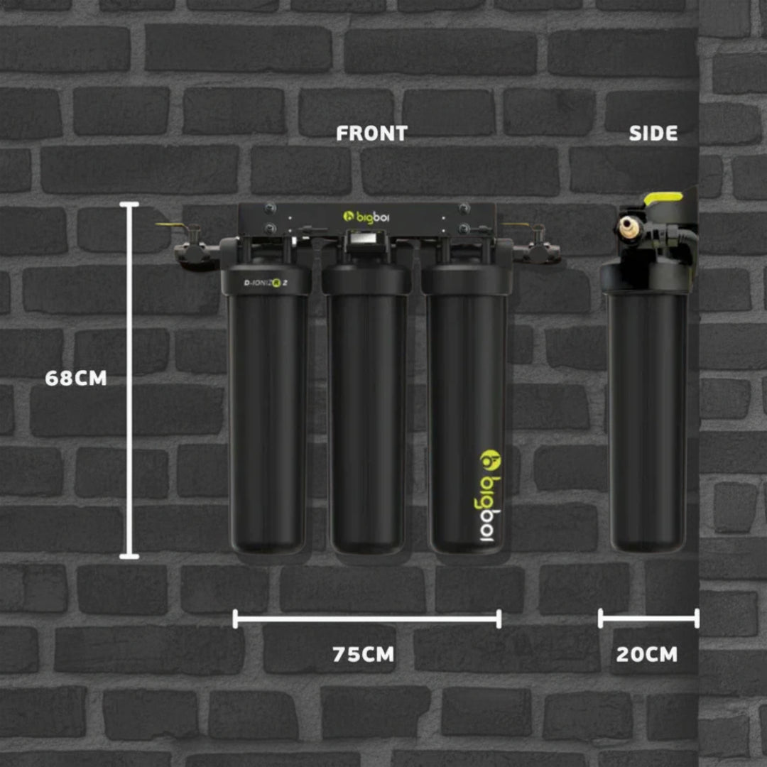 BigBoi D-IONIZR2 3-stage Water Filtration System