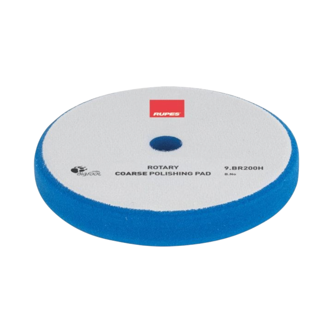 The Detail Warehouse Rupes blue coarse foam rotary polishing pad for automotive paint correction and defect removal