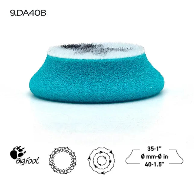 Rupes DA Foam Intermediate Pads - Azure (Medium)