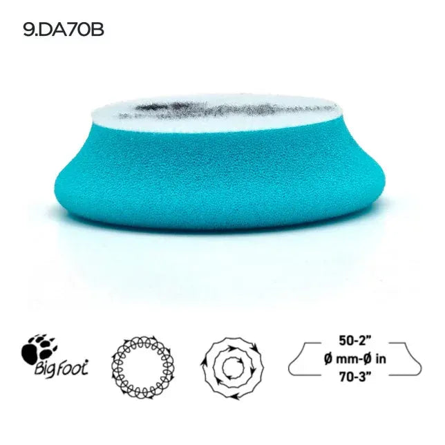 Rupes DA Foam Intermediate Pads - Azure (Medium)