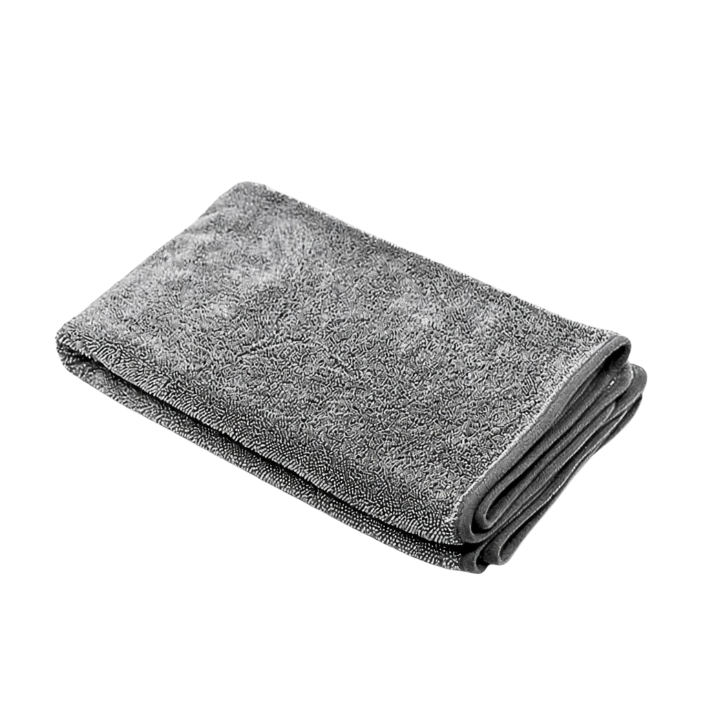 The Detail Warehouse Apex Customs Mofo grey twisted loop microfibre drying towel for car detailing