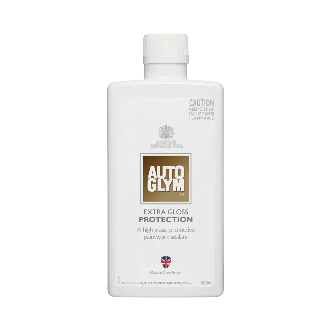 The Detail Warehouse Autoglym Extra Gloss Protection 500ml bottle for durable hydrophobic car paint sealant