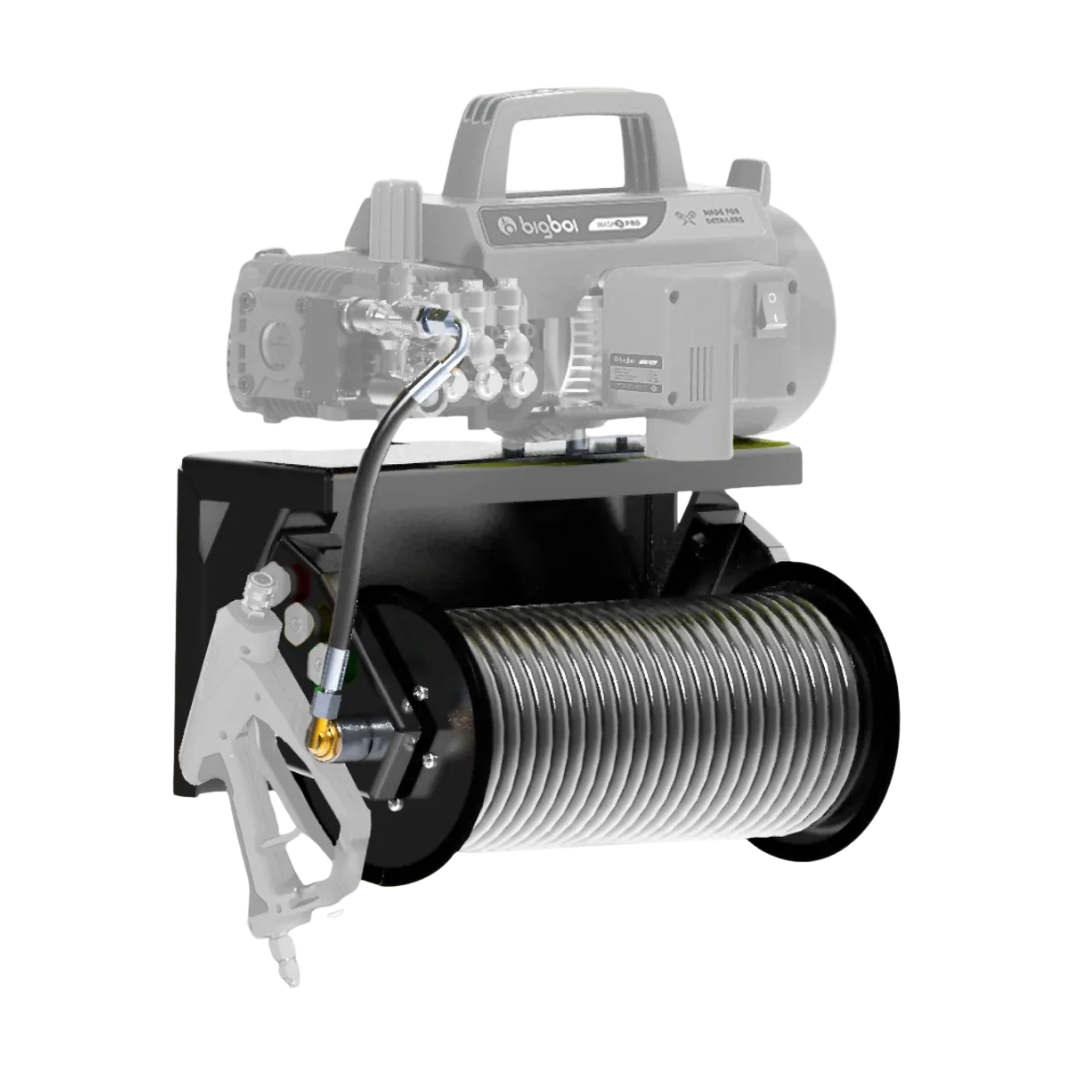 Bigboi WashR PRO Pressure Washer Fixed Wall Mount with Hose Reel