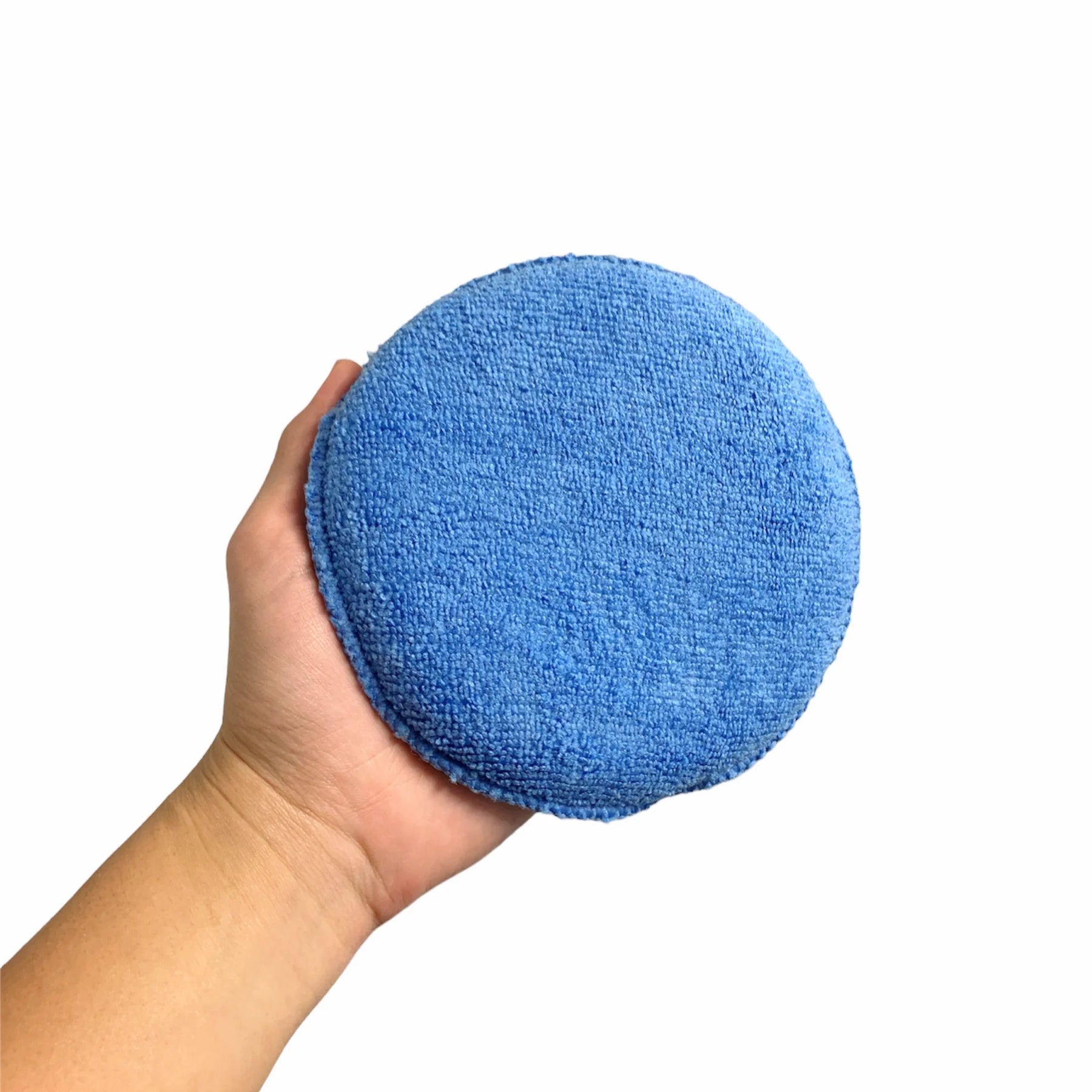 OPTiX PREMIUM Round Microfiber Applicator Pad (Twin Pack) - Blue