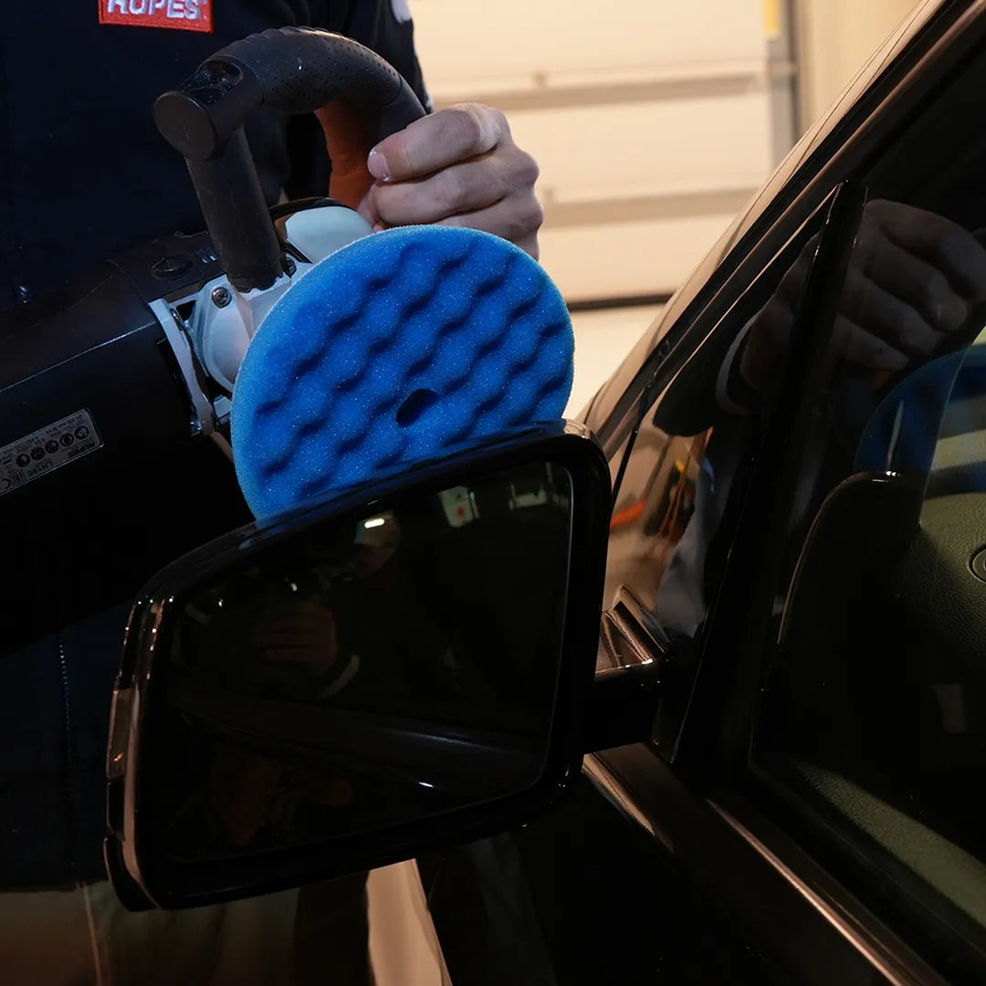 Rupes Rotary Waffle Foam Pads - Coarse Blue