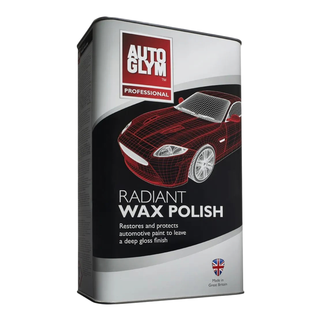 The Detail Warehouse Autoglym Radiant Wax 5 litre bottle for professional automotive paint polishing and gloss finish
