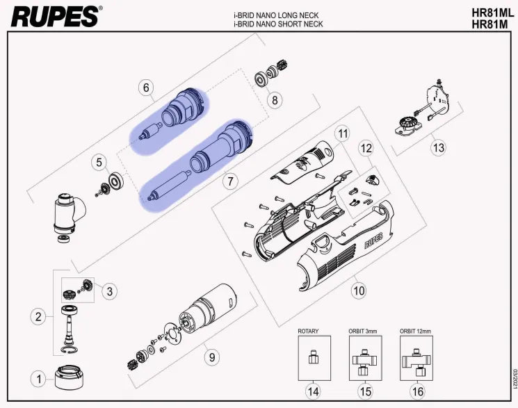 Rupes HR81 Gear Box
