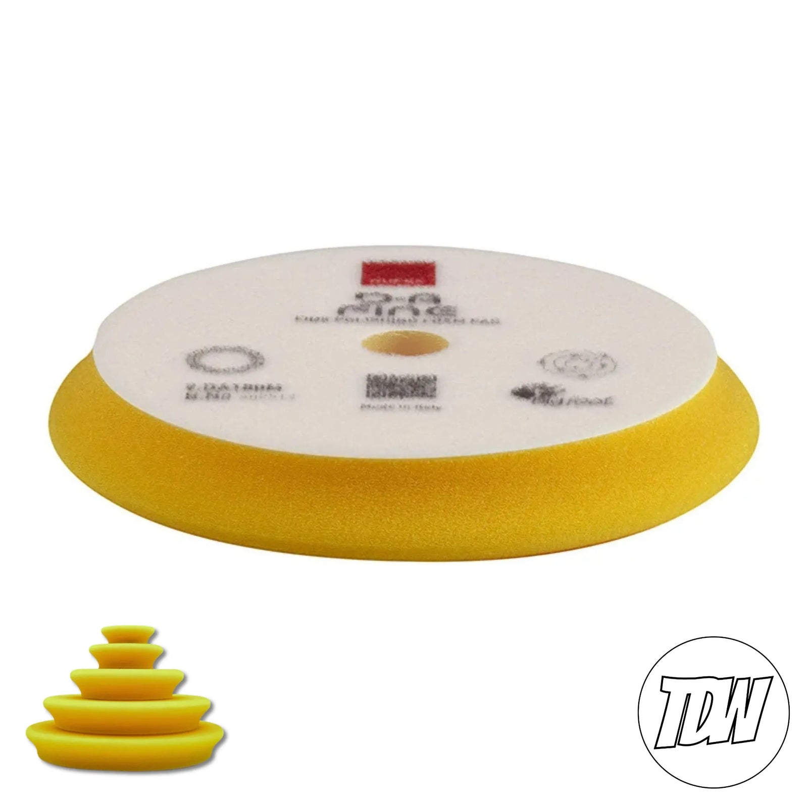 Rupes DA Foam Finishing Pads - Yellow (Fine)