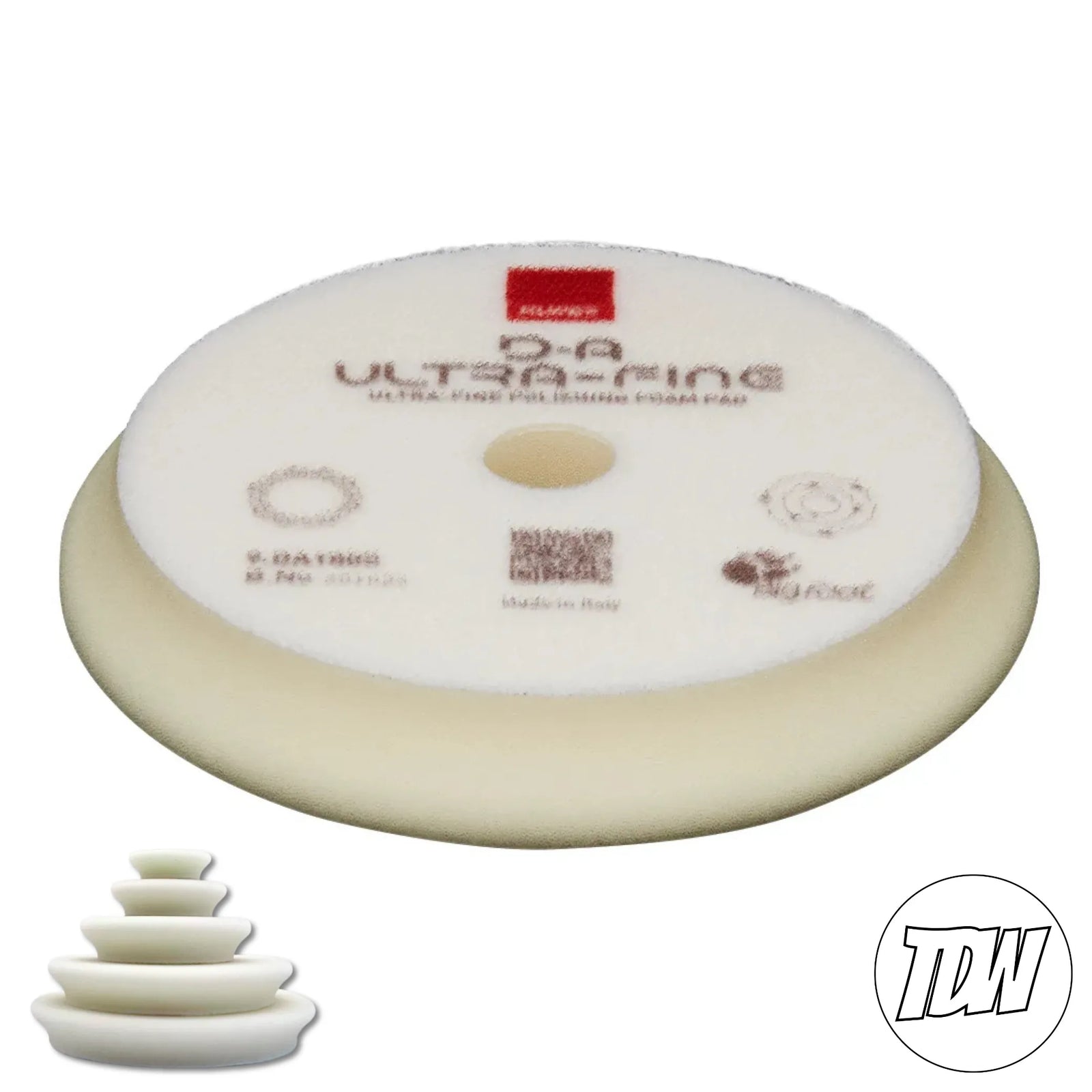 Rupes DA Foam Finishing Pads - White (Ultra-fine)