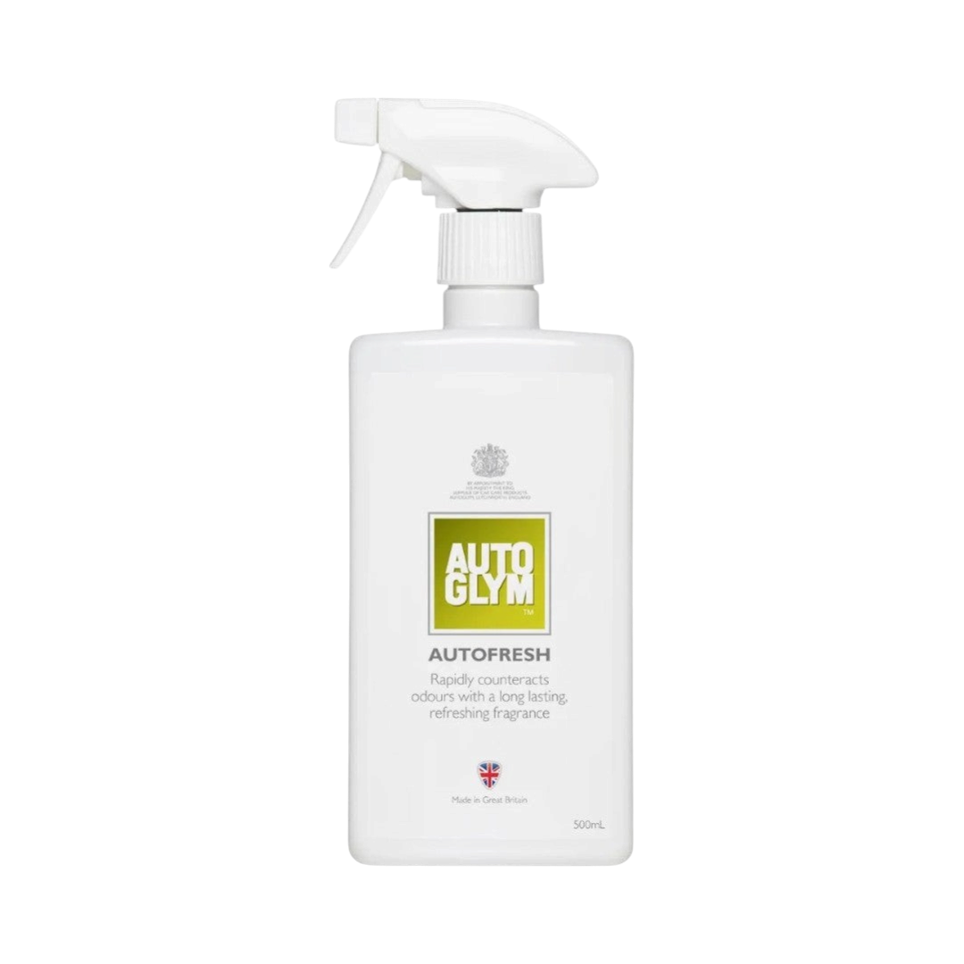 The Detail Warehouse Autoglym Autofresh car interior air freshener spray bottle with a white trigger nozzle