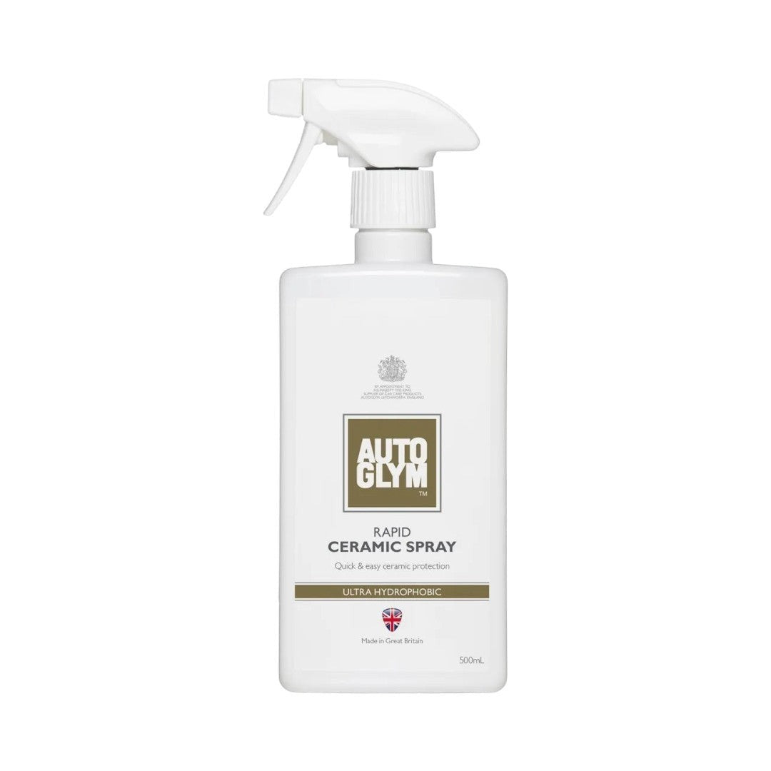The Detail Warehouse Autoglym Rapid Ceramic Spray 500ml bottle with white trigger nozzle for car paint protection