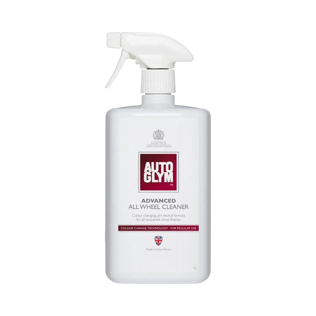 The Detail Warehouse Autoglym Advanced Wheel Cleaner 1 litre spray bottle with colour changing formula for car wheels