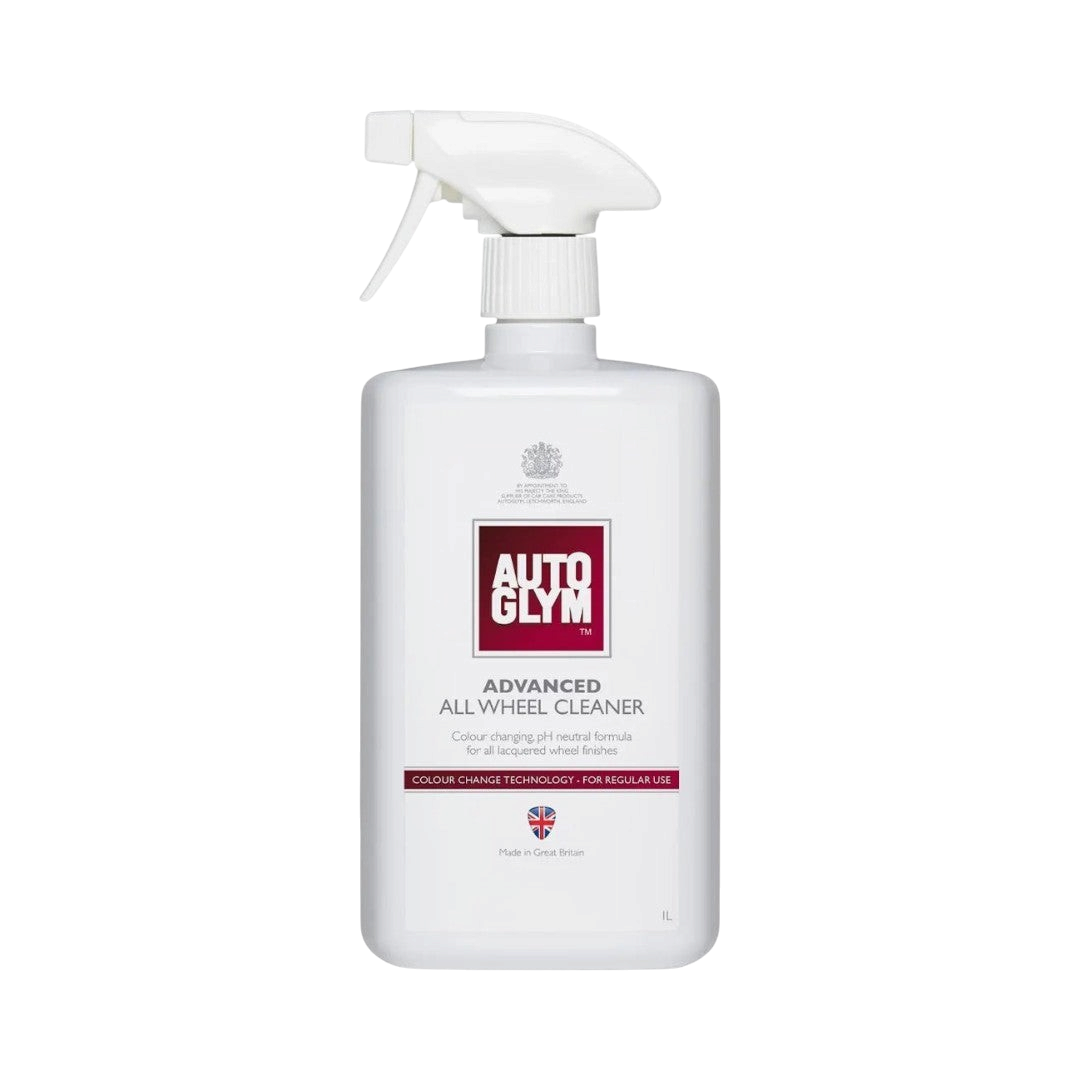 The Detail Warehouse Autoglym Advanced Wheel Cleaner 1 litre spray bottle with colour changing formula for car wheels