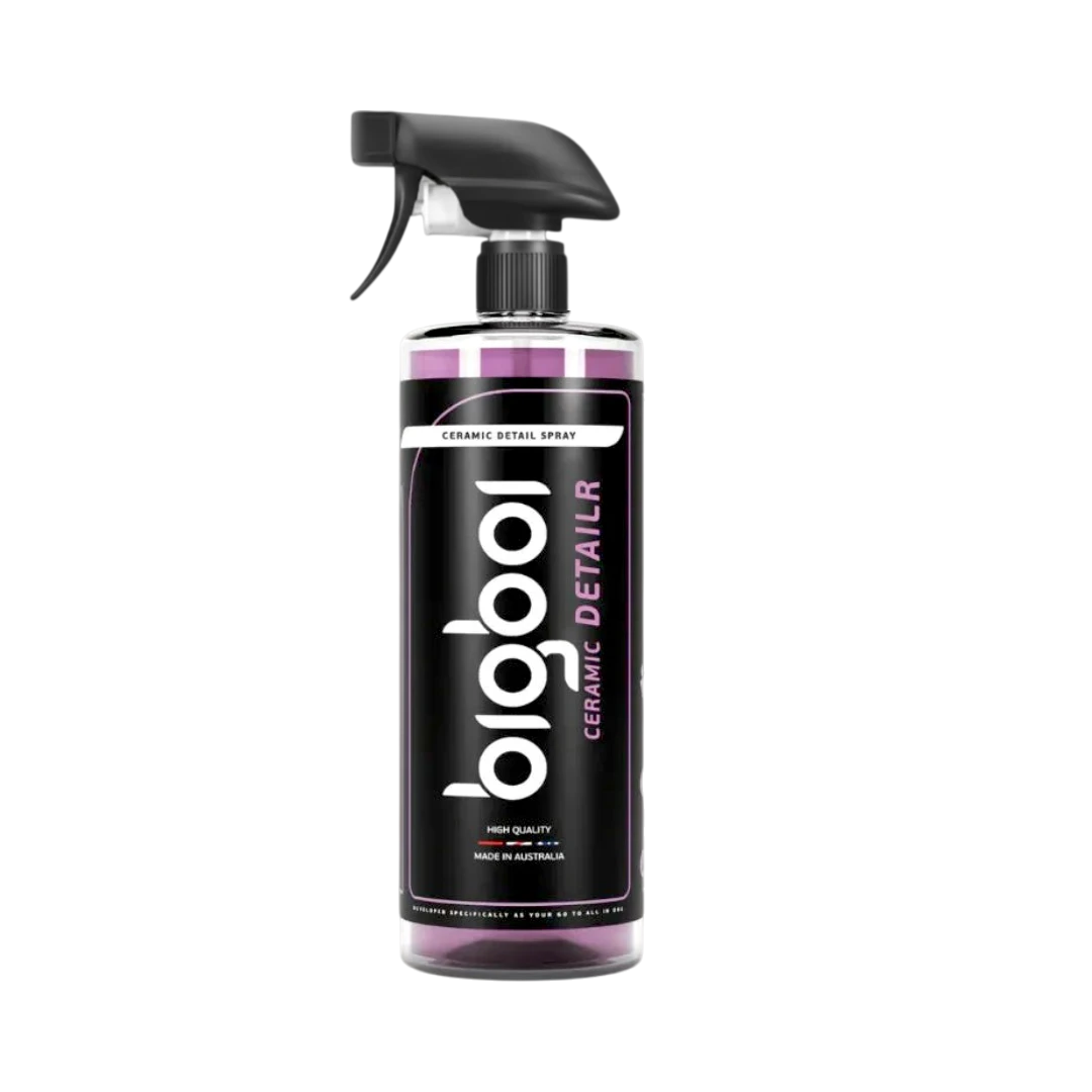 The Detail Warehouse BigBoi CERAMIC DETAILR spray bottle with purple liquid for ceramic coating maintenance.