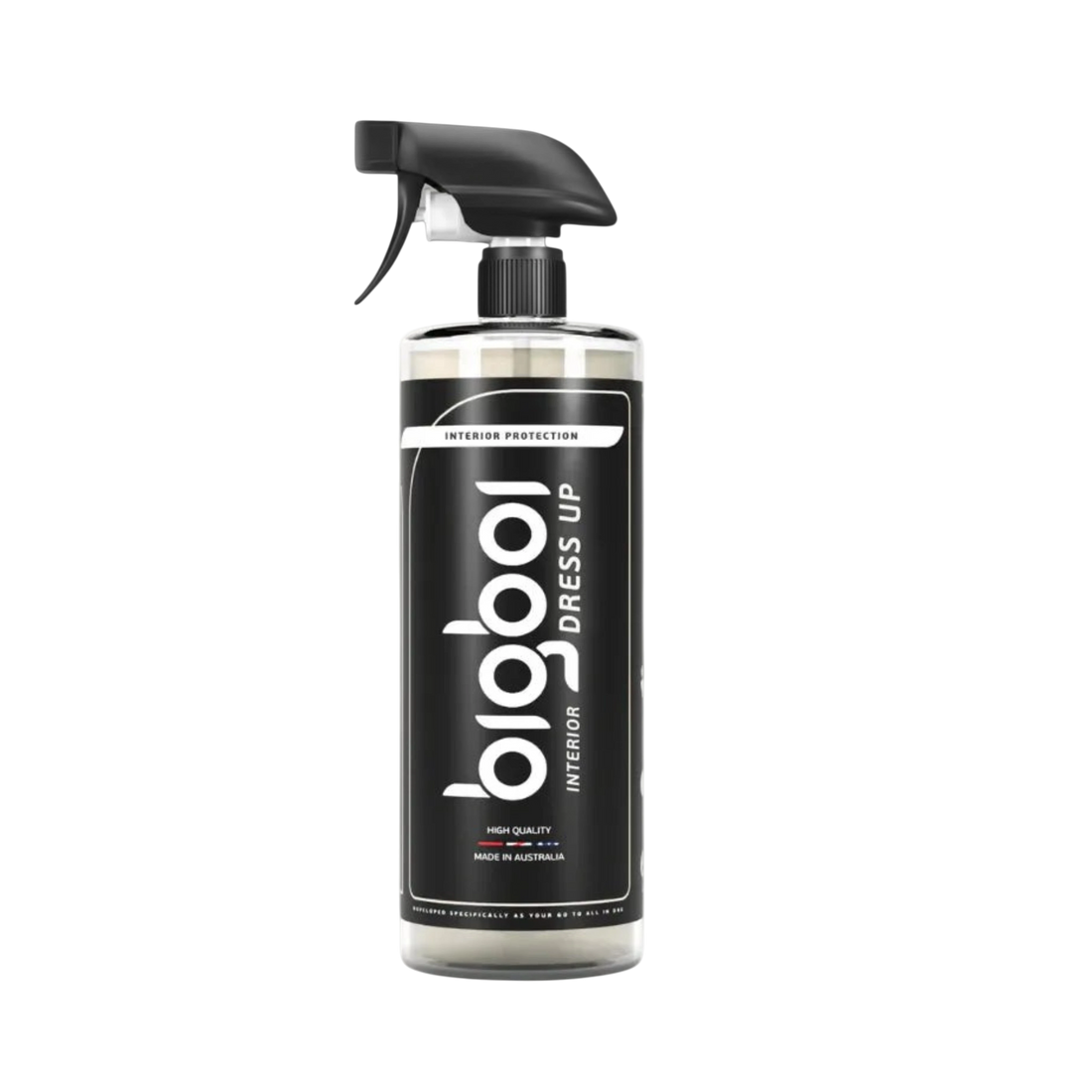 The Detail Warehouse BigBoi Ceramic Interior Dress Up 500mL spray bottle for car interior plastic protection.