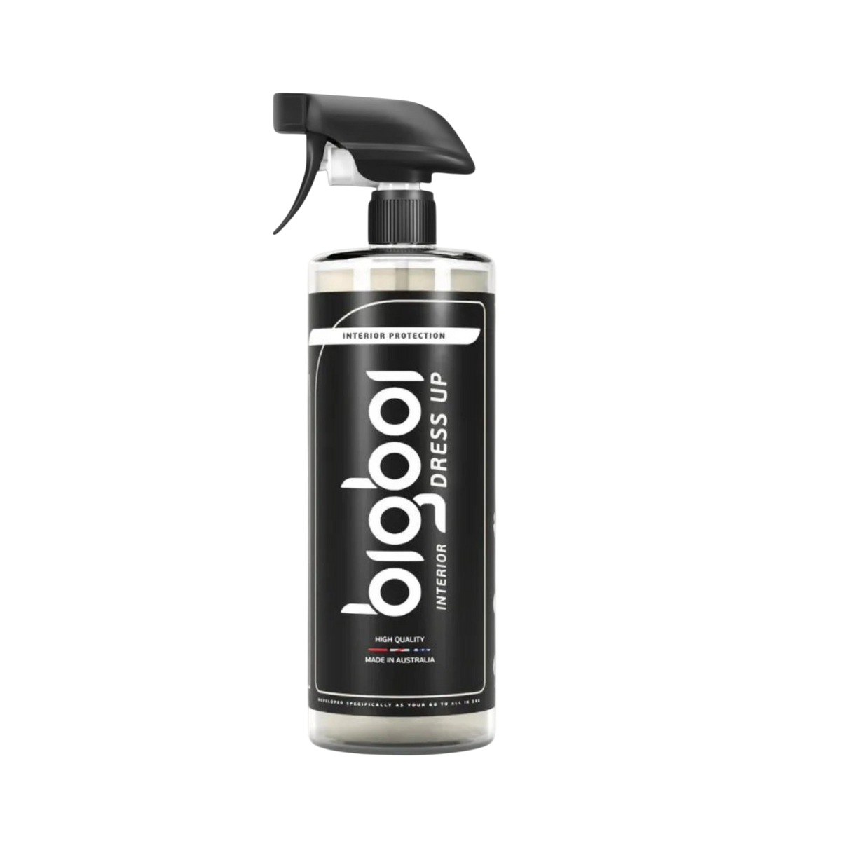The Detail Warehouse BigBoi Ceramic Interior Dress Up 500mL spray bottle for car interior plastic protection.