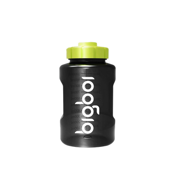 The Detail Warehouse BigBoi 1L transparent replacement bottle for FoamR foam cannons with a wide-mouth lime green cap.
