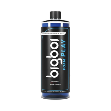 The Detail Warehouse BigBoi FOAM PLAY ceramic-infused snow foam concentrate in a clear bottle with black label.