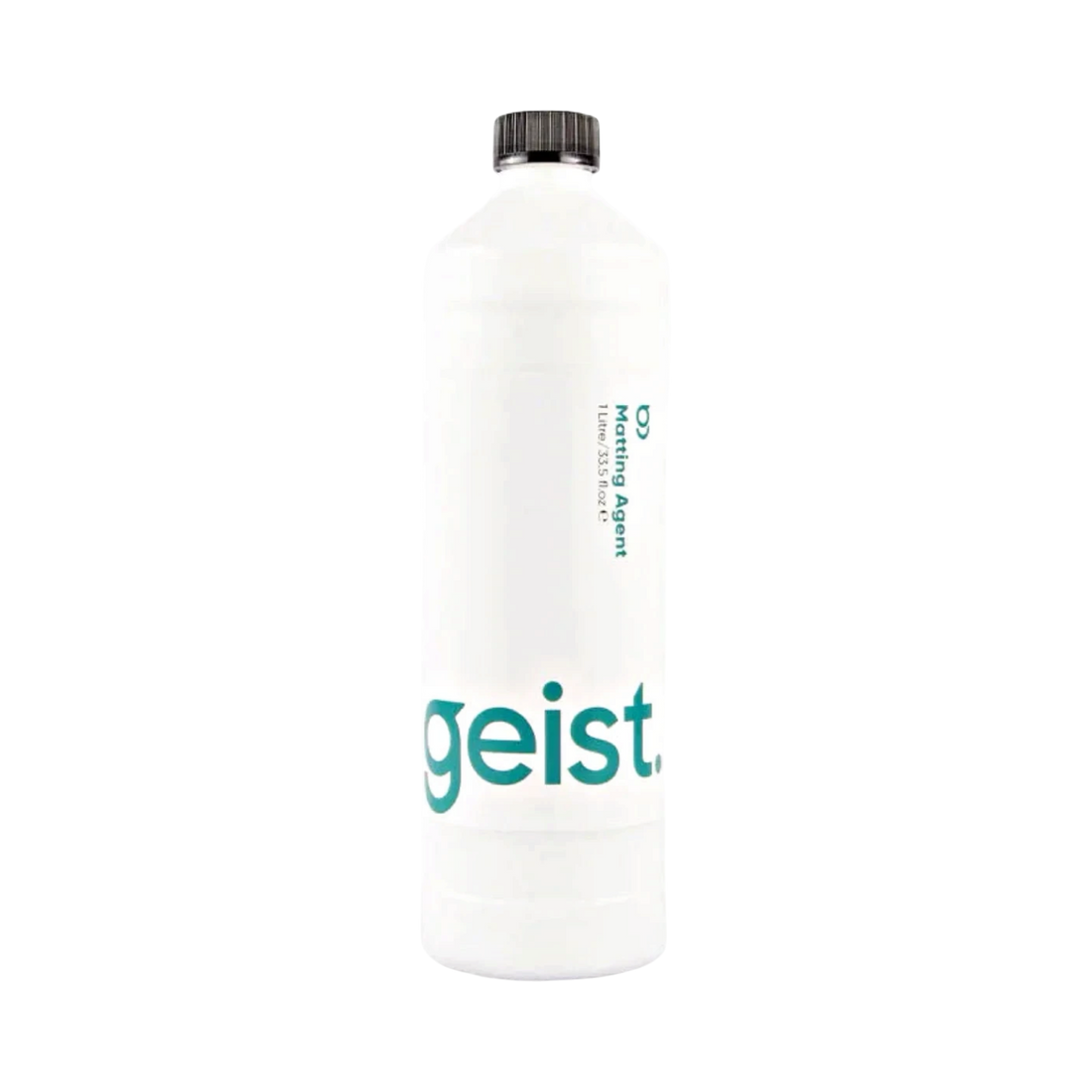 The Detail Warehouse Geist Matting Agent in a 1-litre white bottle for reducing gloss in leather and vinyl paint.