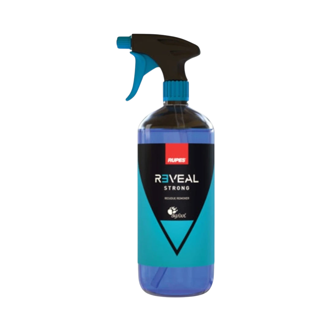 The Detail Warehouse Rupes Reveal Strong residue remover spray bottle for deep cleaning automotive paint surfaces.