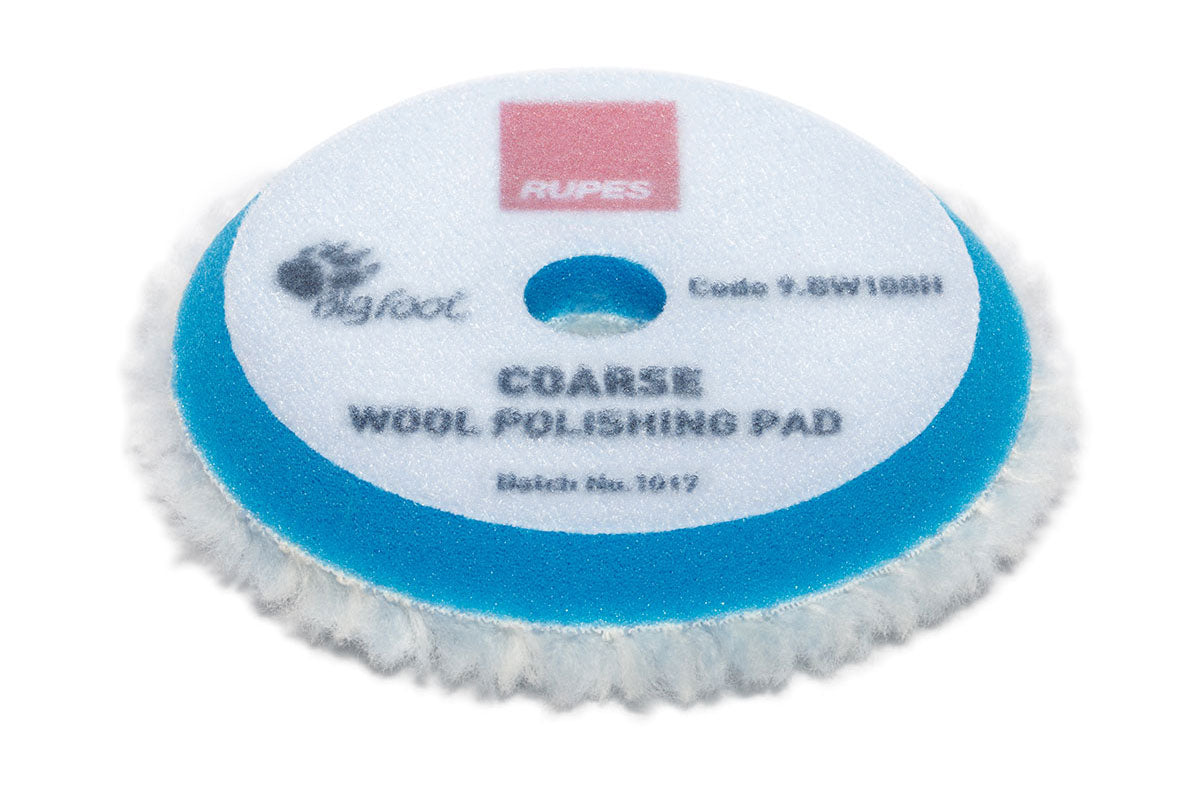 Rupes Bigfoot DA Wool Polishing Pads - Coarse Blue