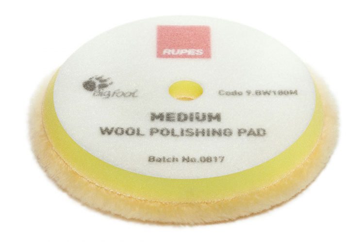 Rupes Bigfoot DA Wool Polishing Pads - Medium Yellow