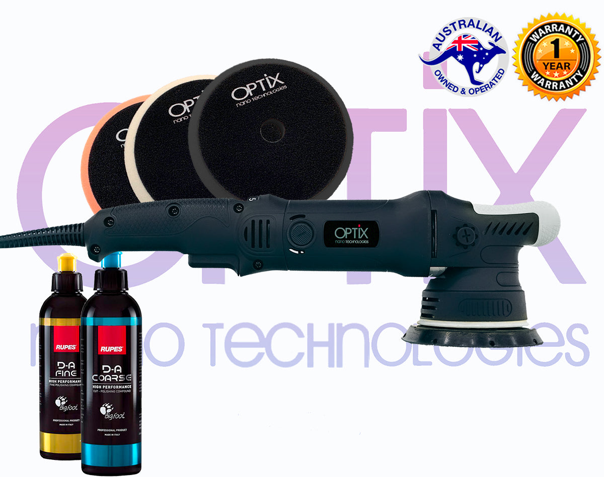 OPTiX Dual Action Random Orbital Polishers (With Rupes Polish Kit) 3 inch, 5 inch & 6 inch machines