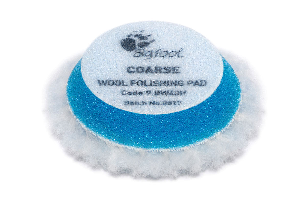 Rupes Bigfoot DA Wool Polishing Pads - Coarse Blue