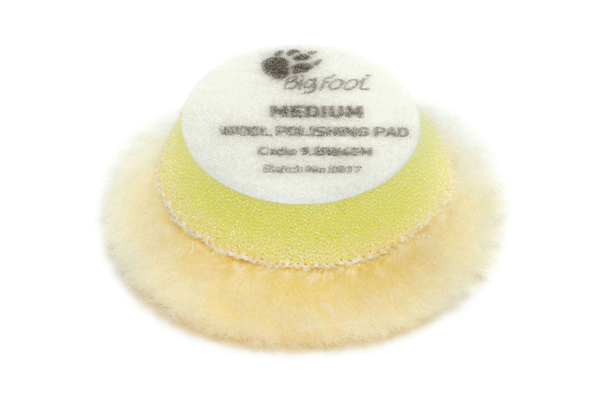 Rupes Bigfoot DA Wool Polishing Pads - Medium Yellow