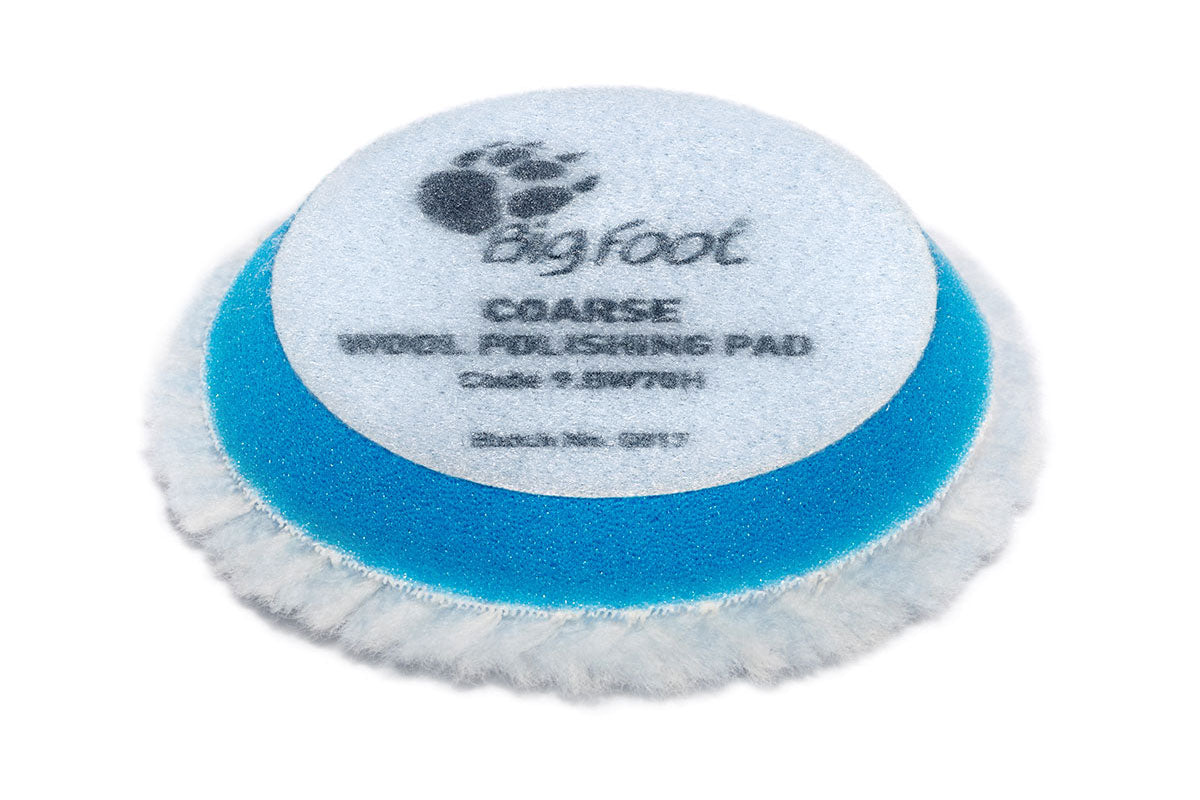 Rupes Bigfoot DA Wool Polishing Pads - Coarse Blue