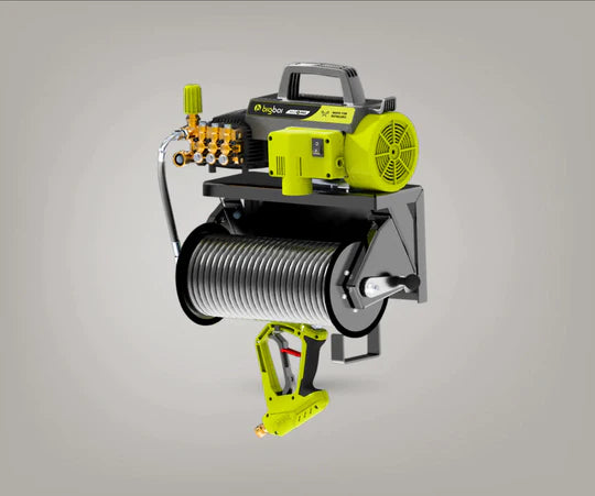 Bigboi WashR PRO Pressure Washer Fixed Wall Mount with Hose Reel