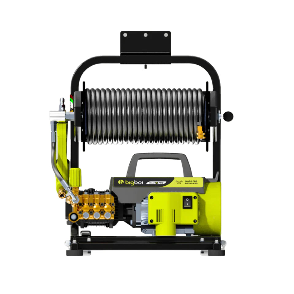 Bigboi WashR PRO Pressure Washer 2 in 1 Wall Mount with Hose Reel & Wheelbase