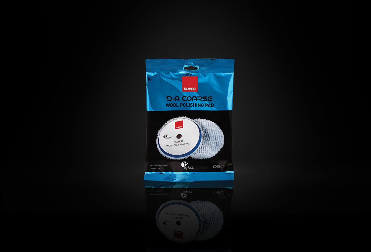 Rupes Bigfoot DA Wool Polishing Pads - Coarse Blue
