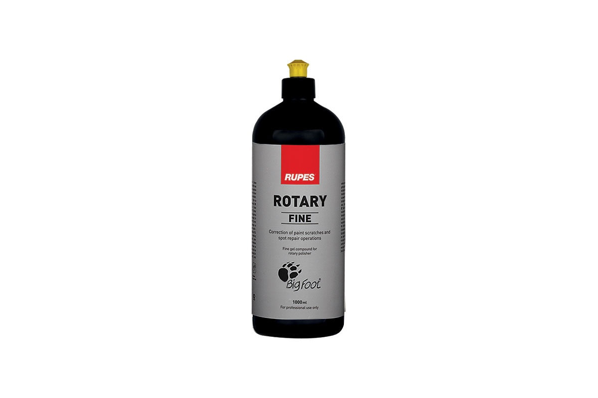 Rupes ROTARY Compound Gel - Fine (Yellow Top) 1 Litre - with free Rupes Microfiber Cloth