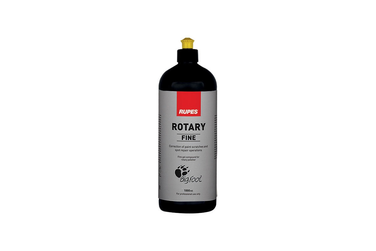 Rupes Rotary Compound Gel - Fine (Yellow Top) 1 Litre - with free Rupes Microfiber Cloth