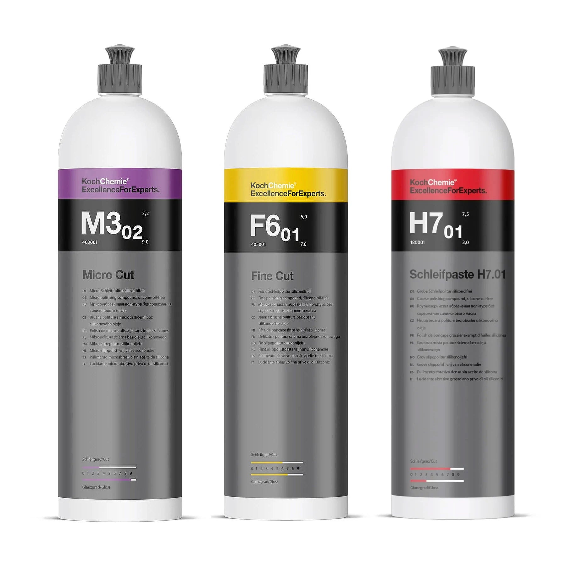 Koch Chemie 3 Step Polishing Kit - 250ml / 1Litre