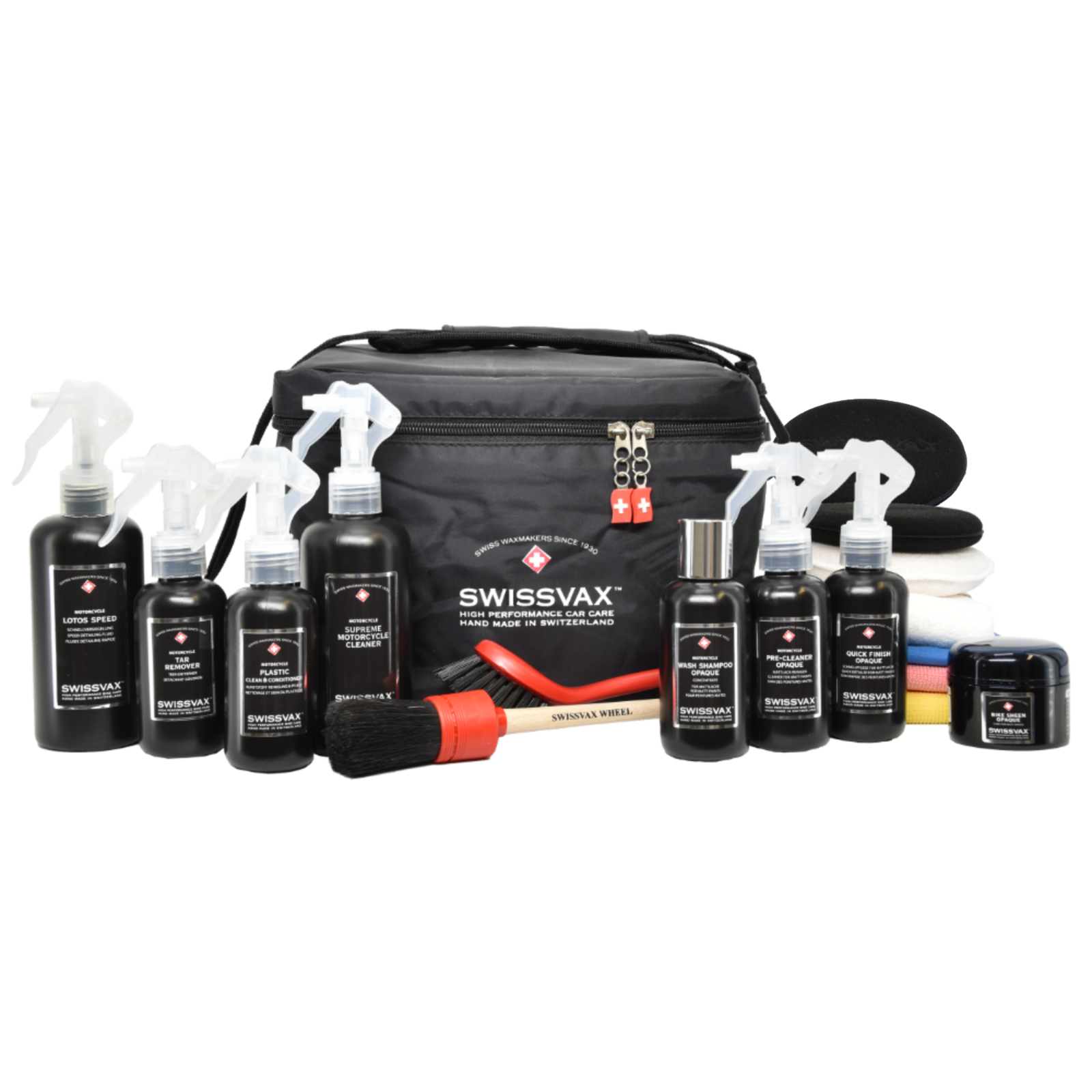 Swissvax Motorcycle Valeting OPAQUE Collection - For satin matt bikes