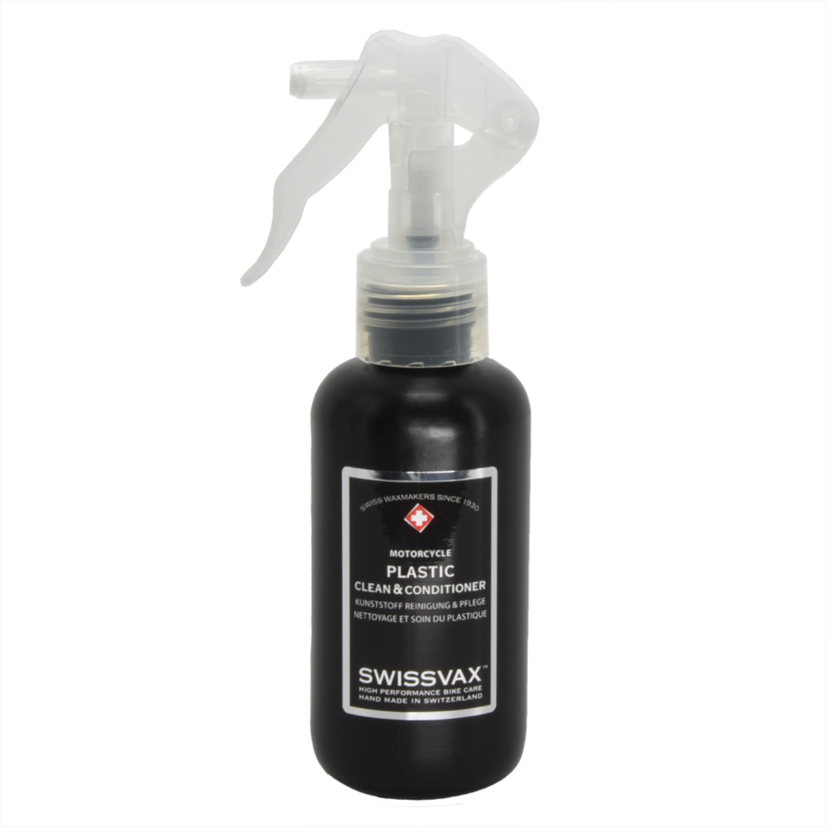 Swissvax Motorcycle PLASTIC CLEAN &amp; CONDITIONER Deep care restorer for plastics