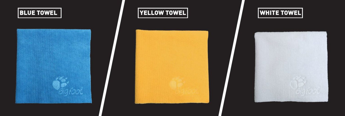 Rupes DA Polishing System Microfiber Cloths for removing Polish/Compound Residues