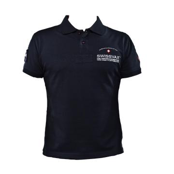 Swissvax POLO SHIRT white / black