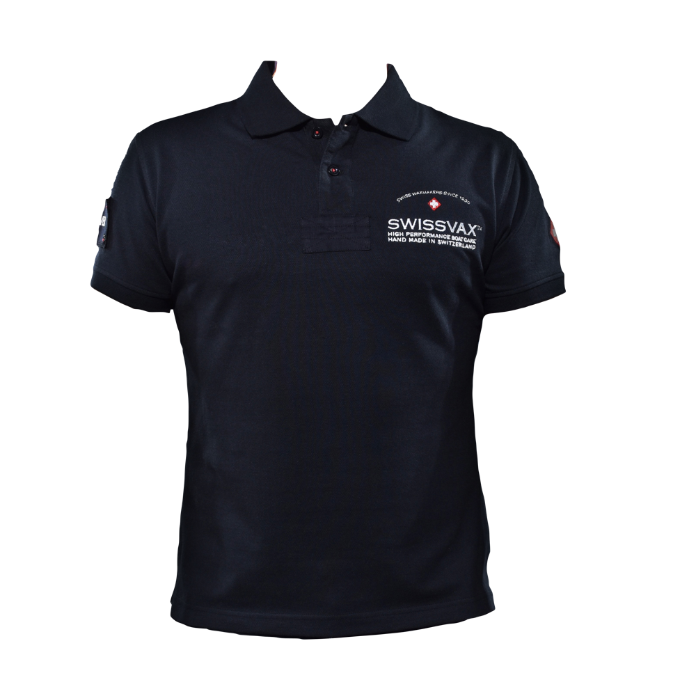 Swissvax POLO SHIRT white / black
