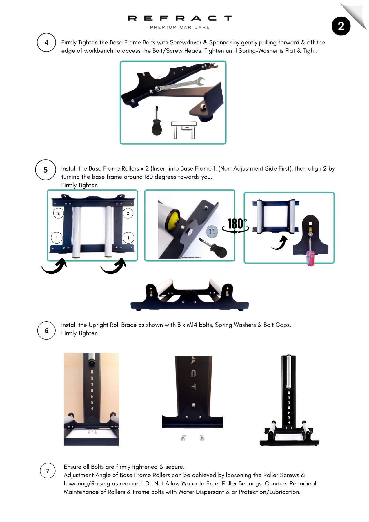 REFRACT PRO Rotating Wheel Stand