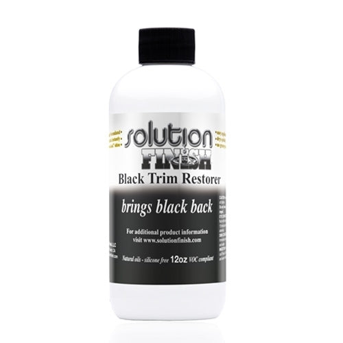 Solution Finish - Black and Fusion Grey Trim Restorer 8oz / 354ml (Large)