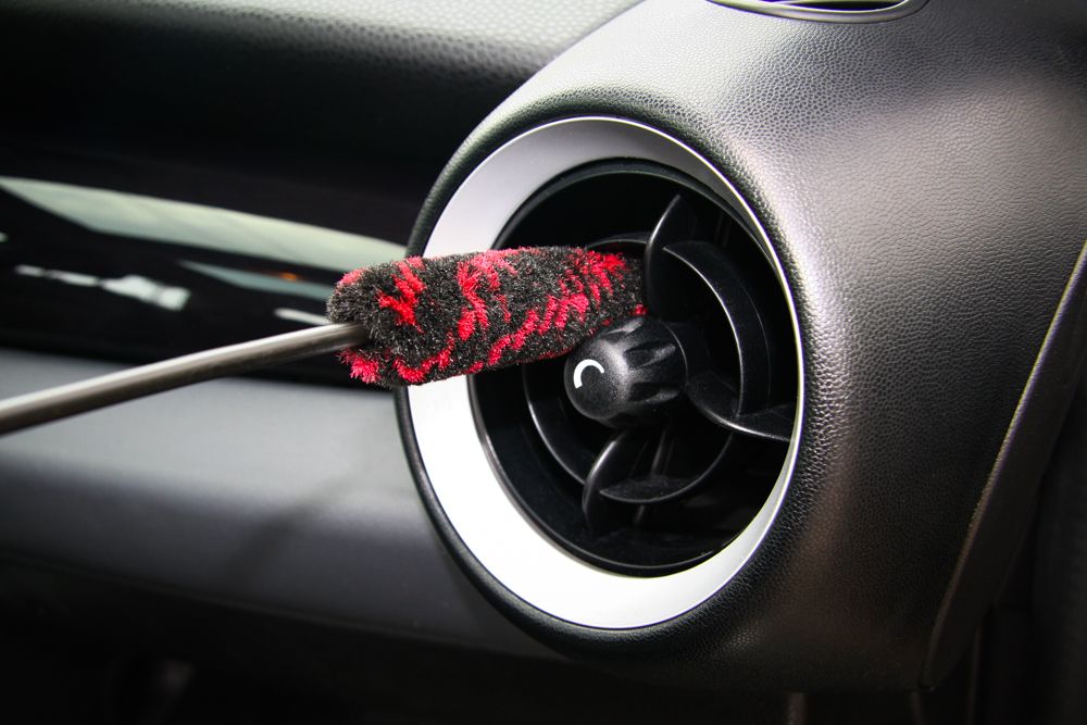 Wheel Woolies® Vent Brush 24" Red/Black Premium Grade Made in USA