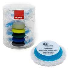 Rupes Ibrid Nano FOAM &amp; WOOL Pads - Blue / Yellow / White