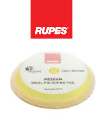 Rupes Bigfoot DA Wool Polishing Pads - Medium Yellow