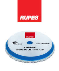 Rupes Bigfoot DA Wool Polishing Pads - Coarse Blue