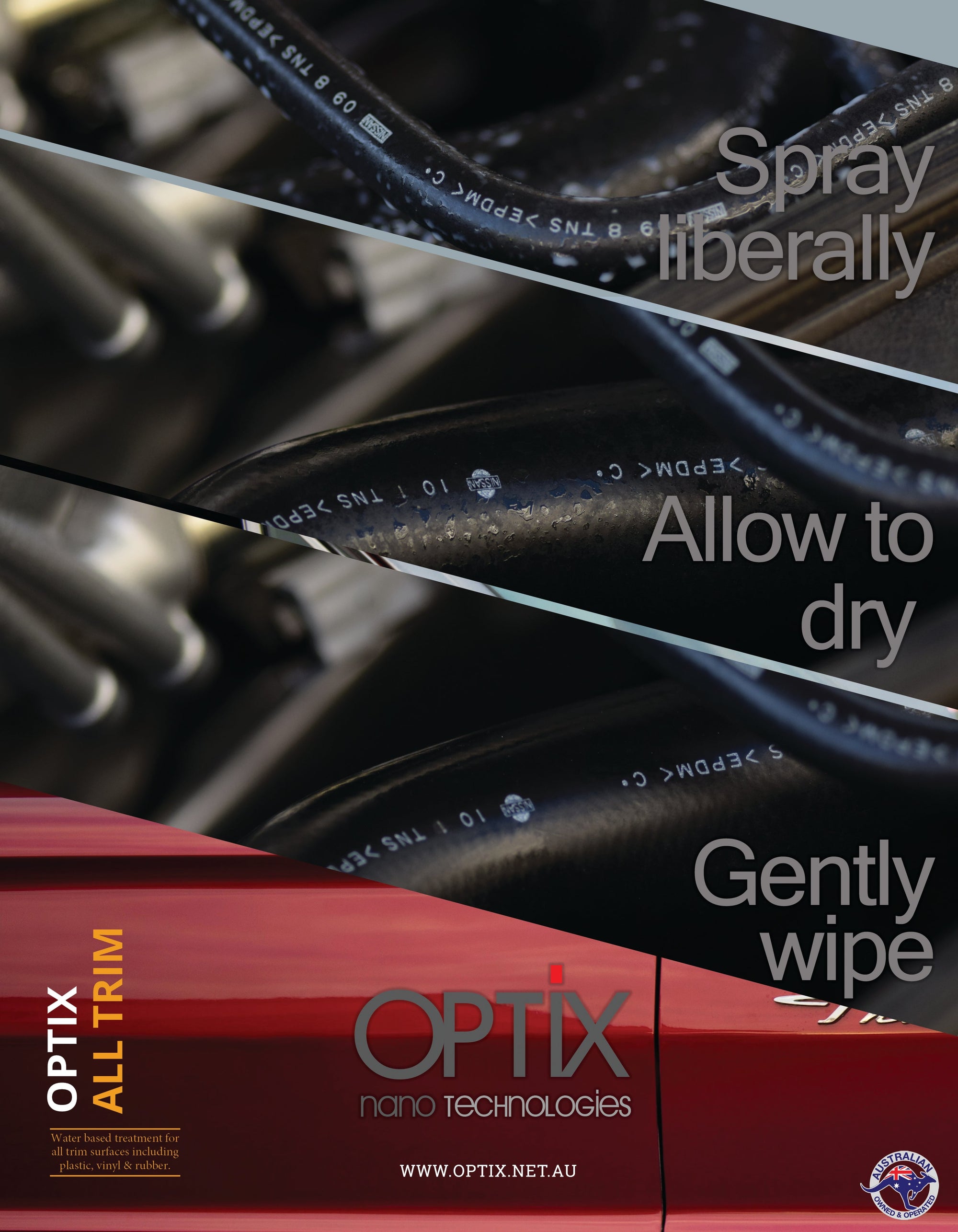 OPTiX All Trim - Vinyl, Rubber, & Plastics Restorer/Conditioner