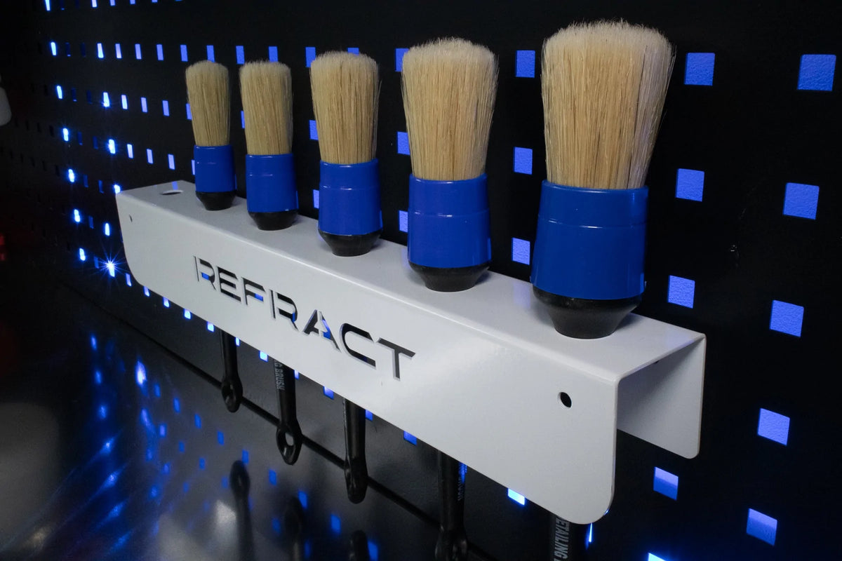 Refract Wall Mount Detailing Brush Rack Storage Holder - 6 Hole